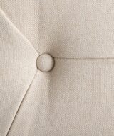 Cabecero "capitoné" crema tejido-madera 160 x 10 x 130 cm