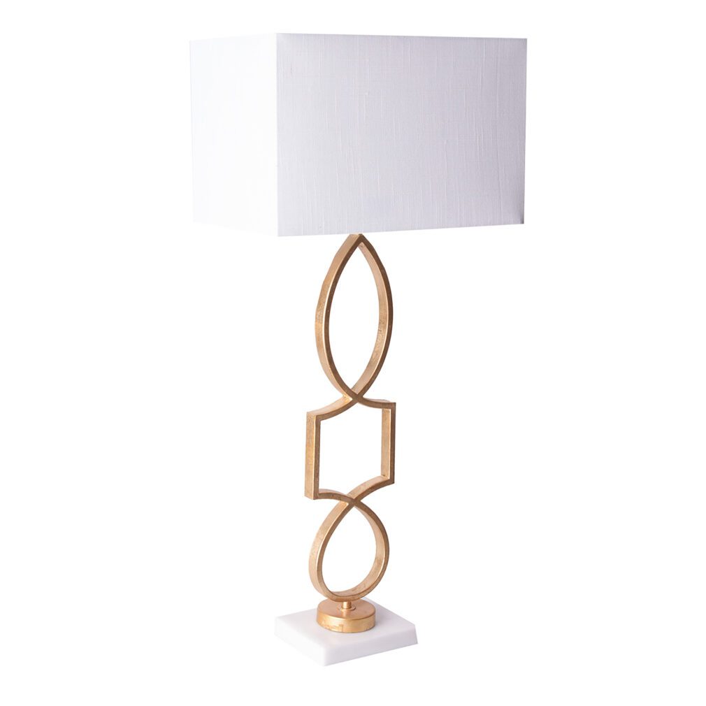 Lámpara de sobremesa Acero Art deco 36x23x81