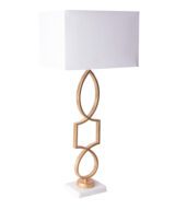 Lámpara de sobremesa Acero Art deco 36x23x81