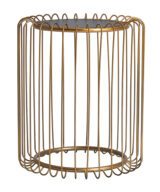 Mesa auxiliar lucerna Hierro Art deco 38x38x45