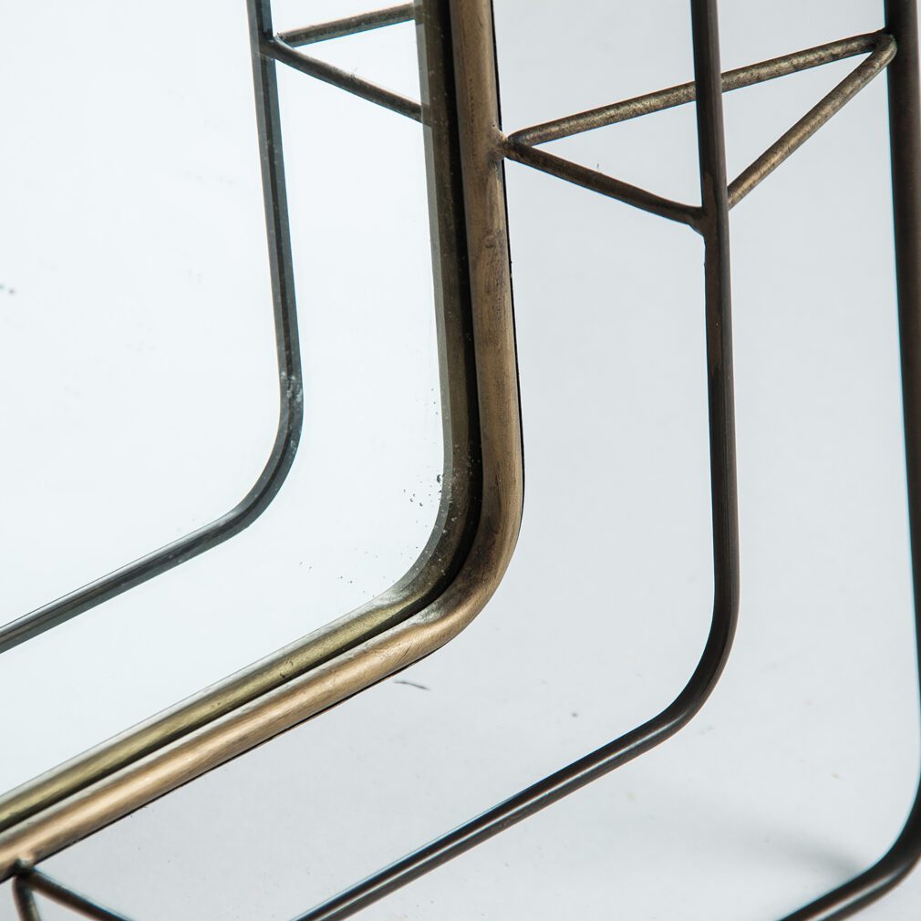 Espejo Hierro Art deco 57x10x77