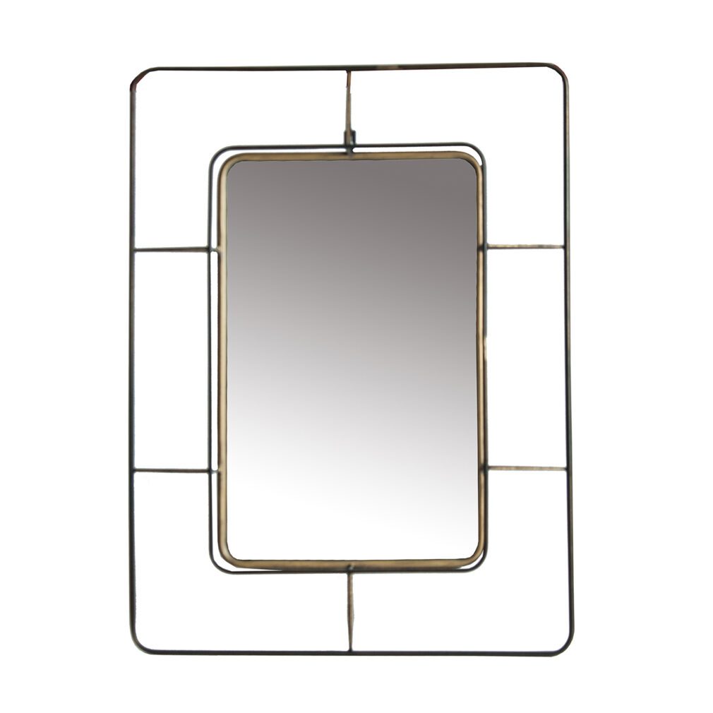 Espejo Hierro Art deco 57x10x77