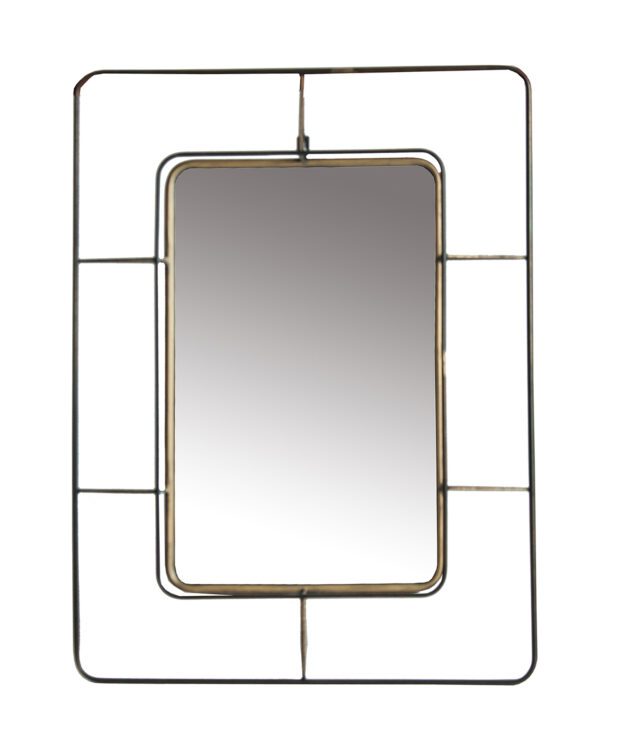 Espejo Hierro Art deco 57x10x77