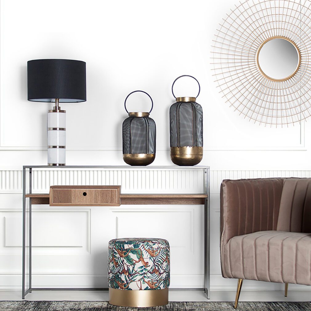 Espejo Hierro Art deco 91x9x91