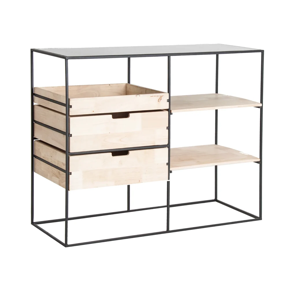Multicajonera sibota Hierro Industrial 100x40x80