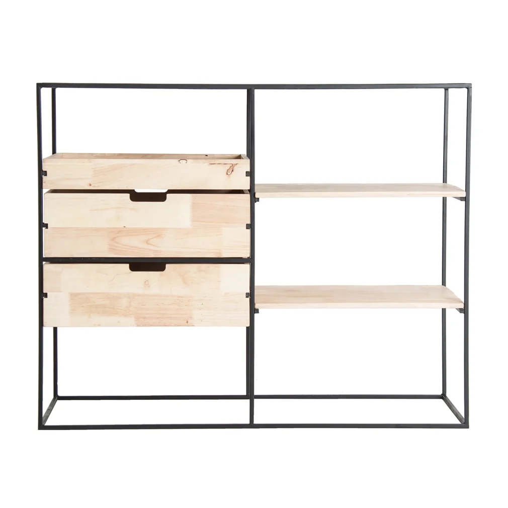Multicajonera sibota Hierro Industrial 100x40x80