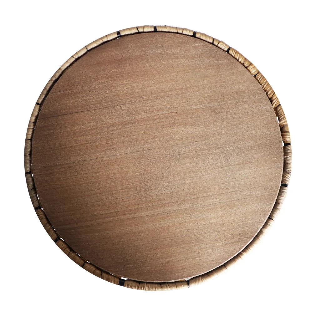 Pack de 2 Mesa auxiliar meze Ratán Contemporáneo 42x42x51