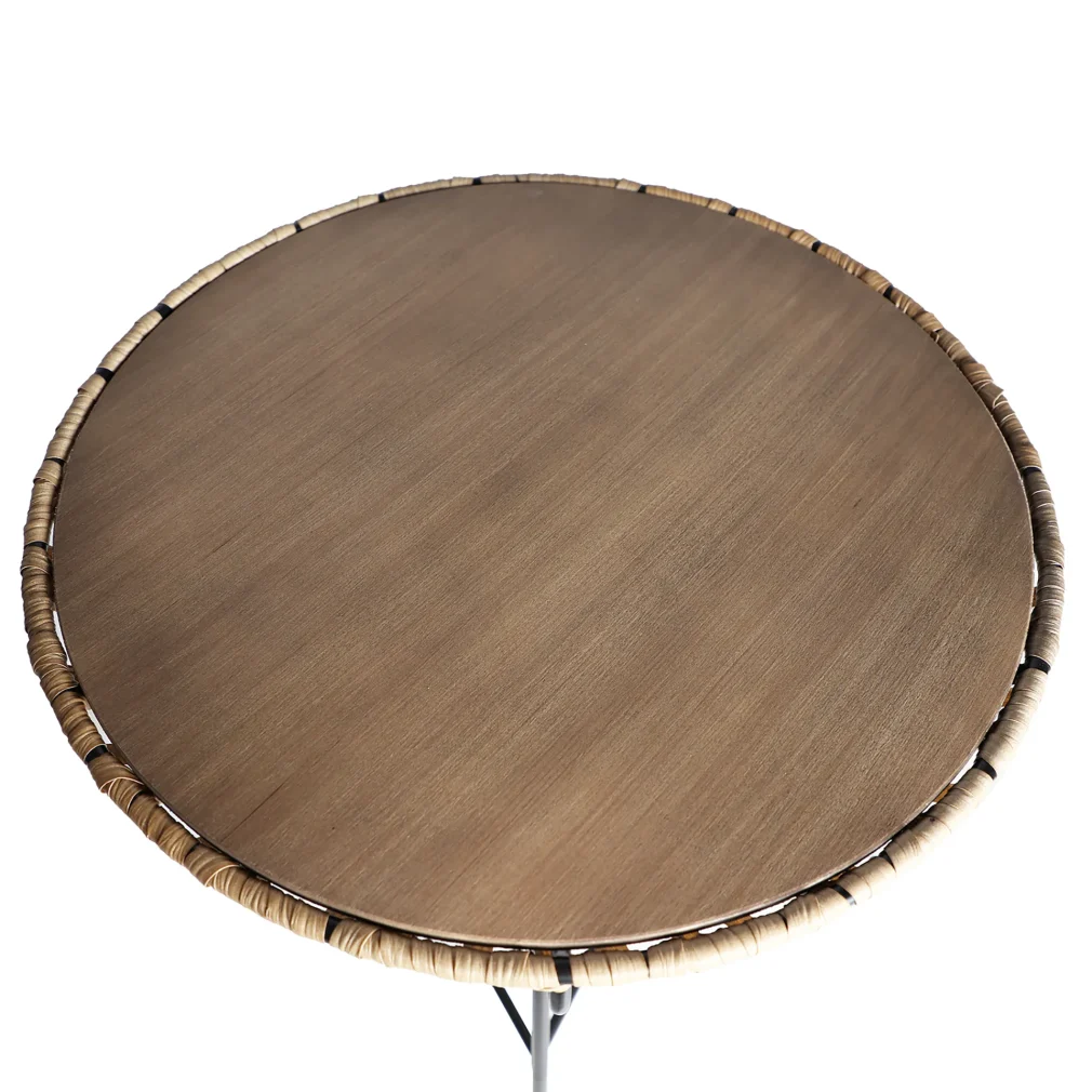 Mesa auxiliar meze Hierro Colonial 66x66x72