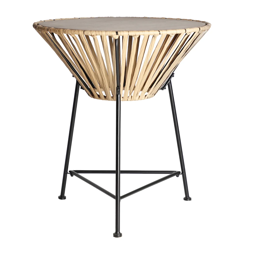 Mesa auxiliar meze Hierro Colonial 66x66x72