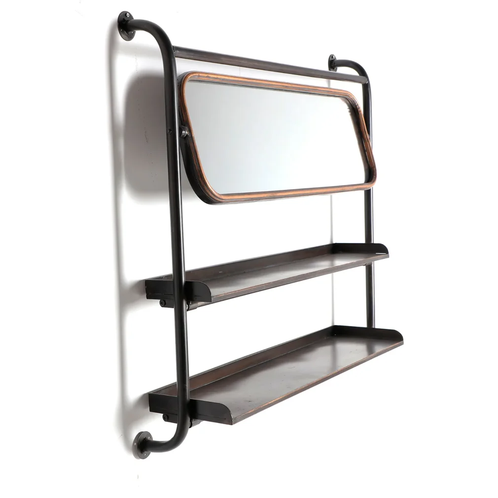 Espejo straw Hierro Industrial 88x19x80