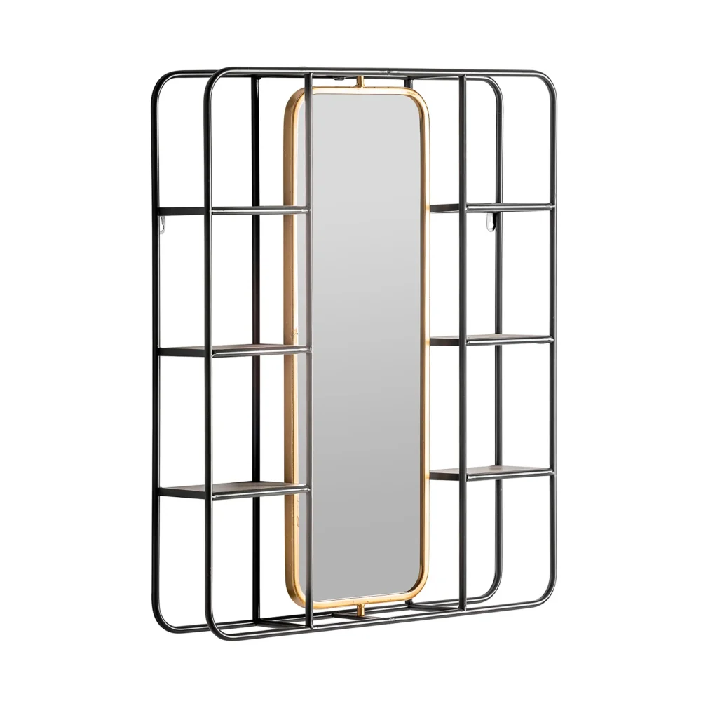 Espejo varese Hierro Industrial 63x12x75