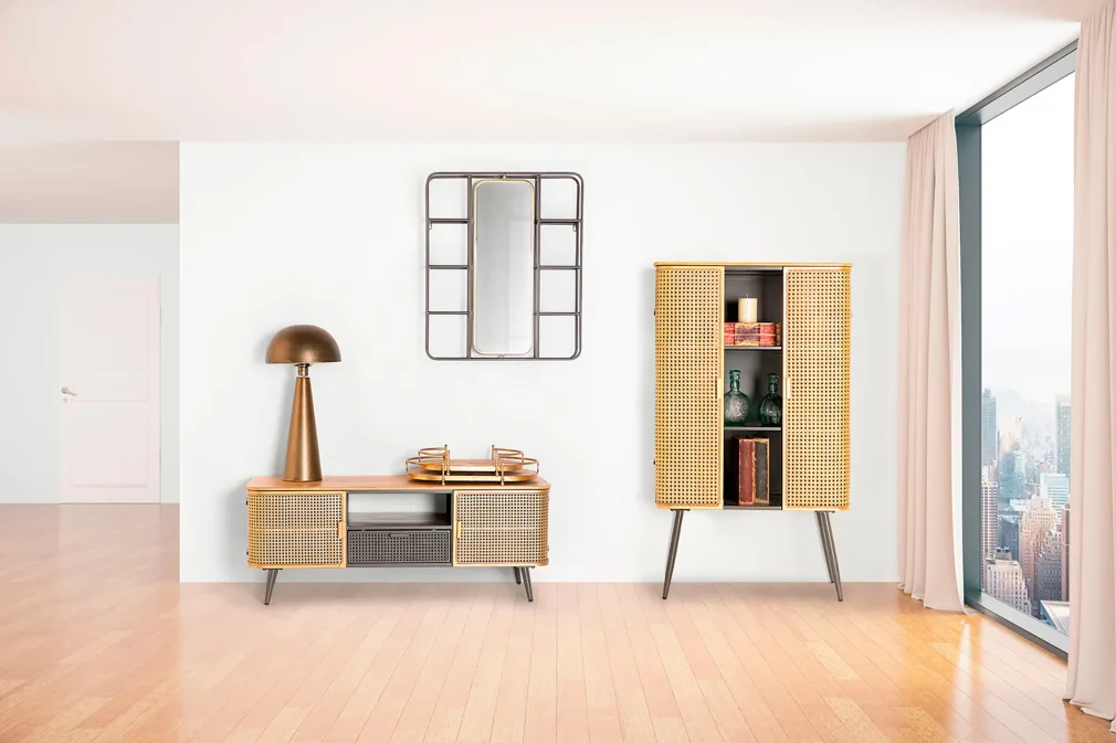 Espejo varese Hierro Industrial 63x12x75