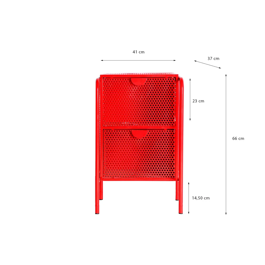 Mesita arvert Hierro Kitsh 41x37x66
