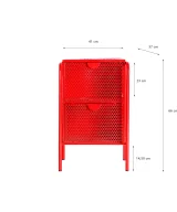Mesita arvert Hierro Kitsh 41x37x66