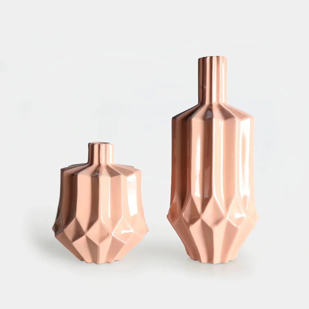 Jarrón ayaka Cerámica Contemporáneo 17x17x38