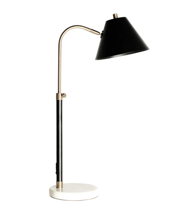 Pack de 2 Lámpara de sobremesa Hierro Art deco 18x37x63