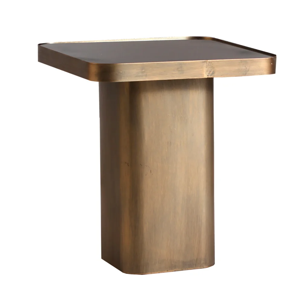 Mesa auxiliar bream Hierro Vintage 40x40x45