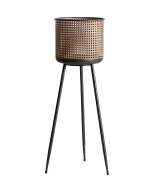 Pack de 2 Macetero bream Hierro Art deco 27x27x81
