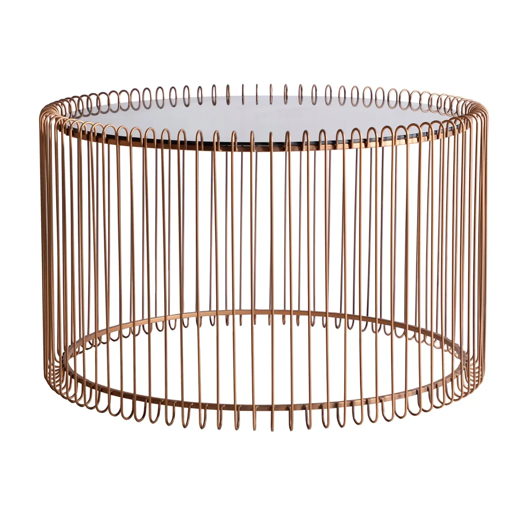 Mesa auxiliar lucerna Hierro Art deco 65x65x40