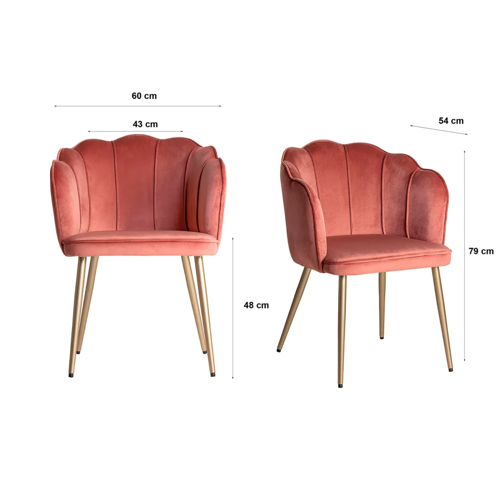 Sillón thou Terciopelo Art deco 60x54x79