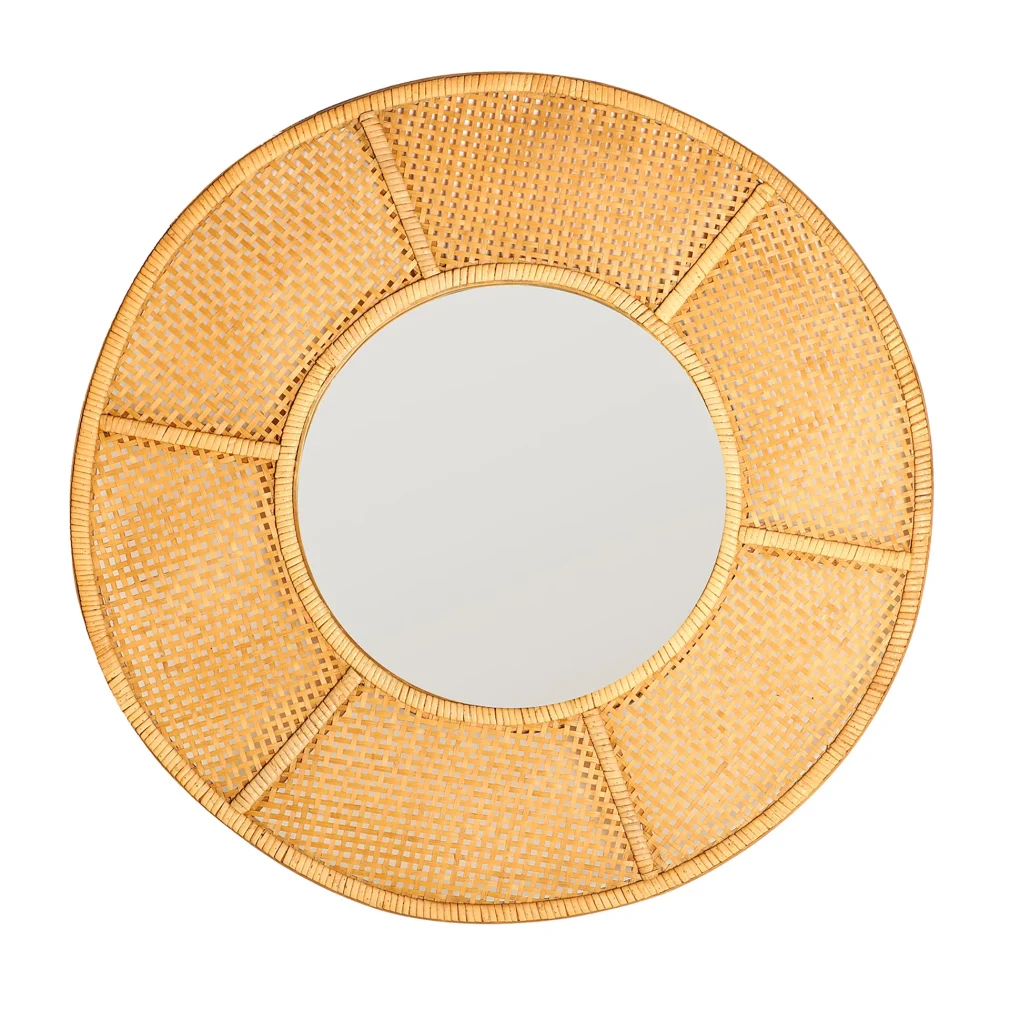 Espejo Bambú Colonial 80x3x80