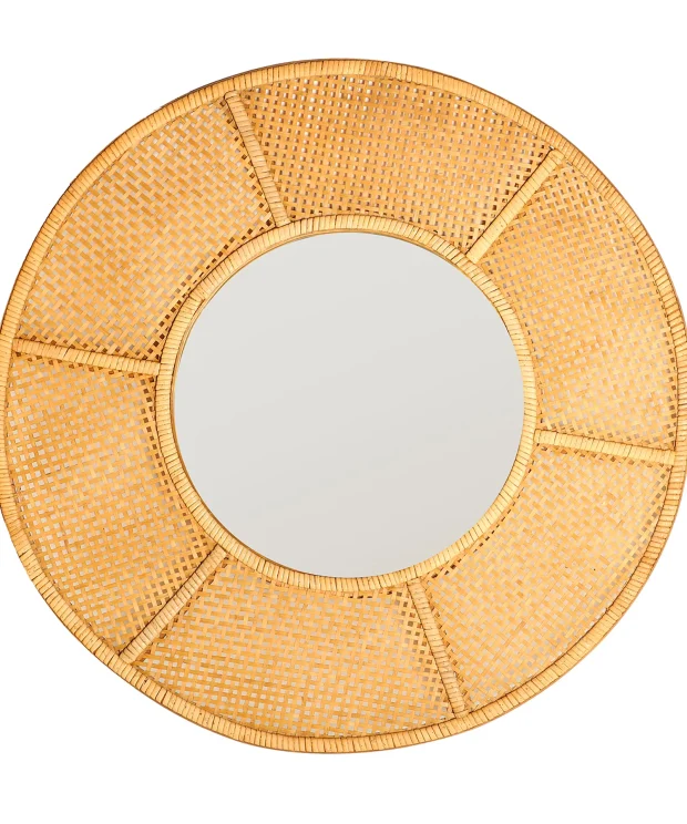 Espejo Bambú Colonial 80x3x80