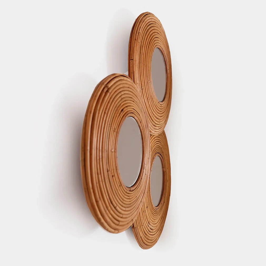 Espejo Bambú Contemporáneo 72x8x64
