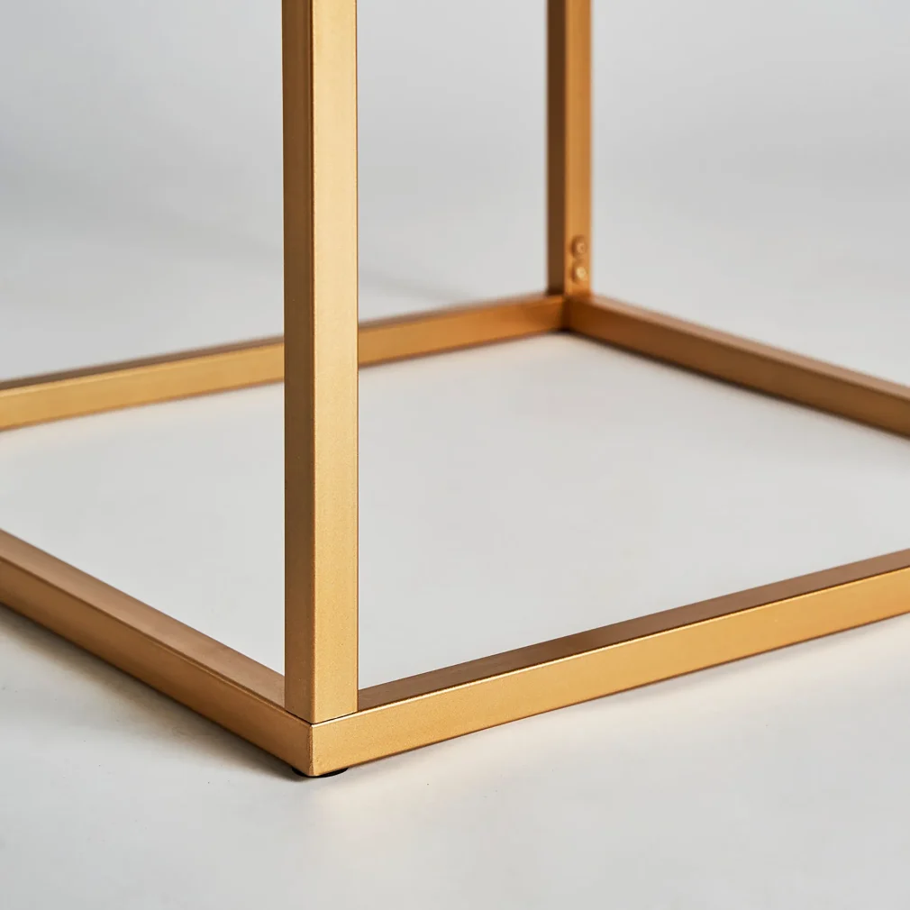 Mesa auxiliar bleg Hierro Art deco 50x50x55
