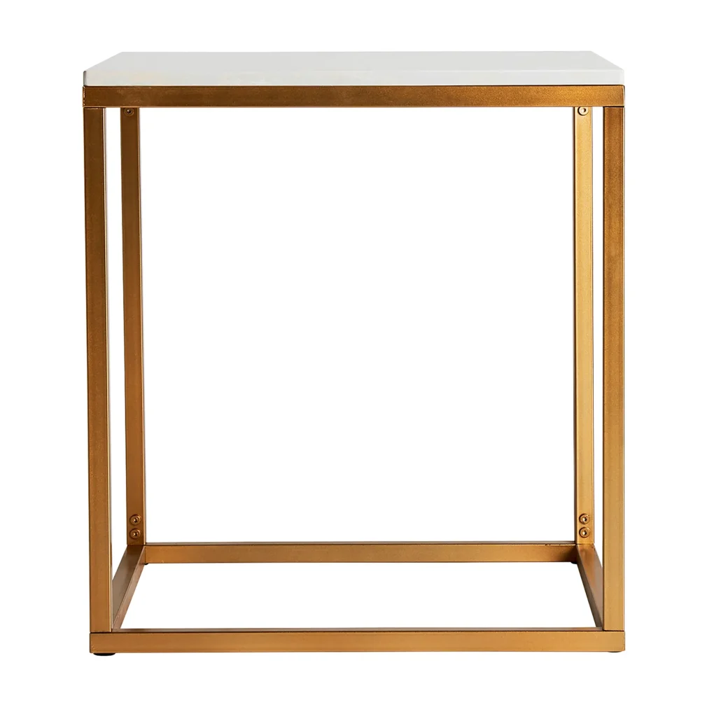 Mesa auxiliar bleg Hierro Art deco 50x50x55