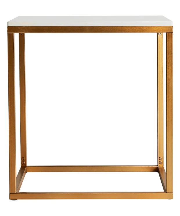 Mesa auxiliar bleg Hierro Art deco 50x50x55