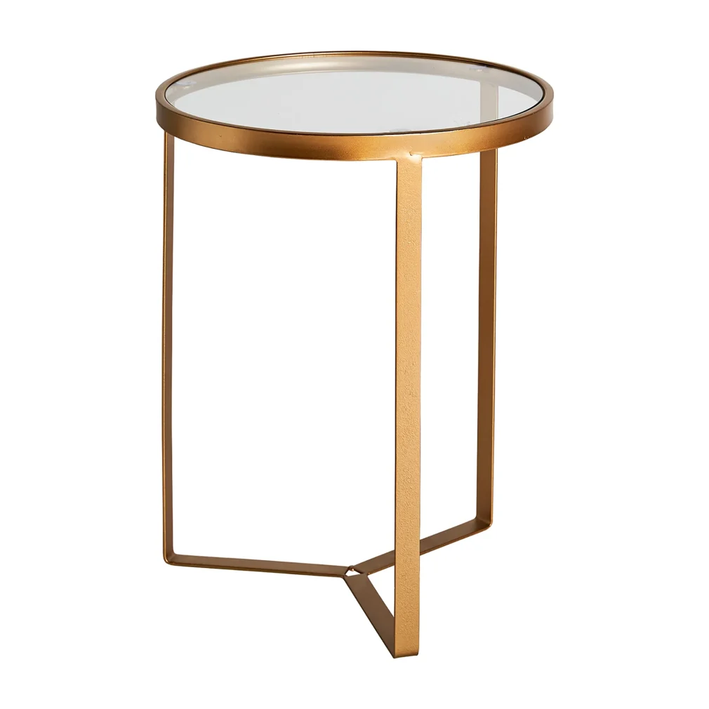 Mesa auxiliar bleg Hierro Art deco 40x40x51