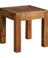 Mesa auxiliar mens Madera de pino Colonial 50x50x50