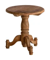 Mesa auxiliar mens Madera de pino Colonial 50x50x55