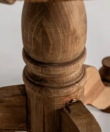 Mesa auxiliar mens Madera de pino Colonial 50x50x55