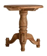 Mesa auxiliar mens Madera de pino Colonial 50x50x55