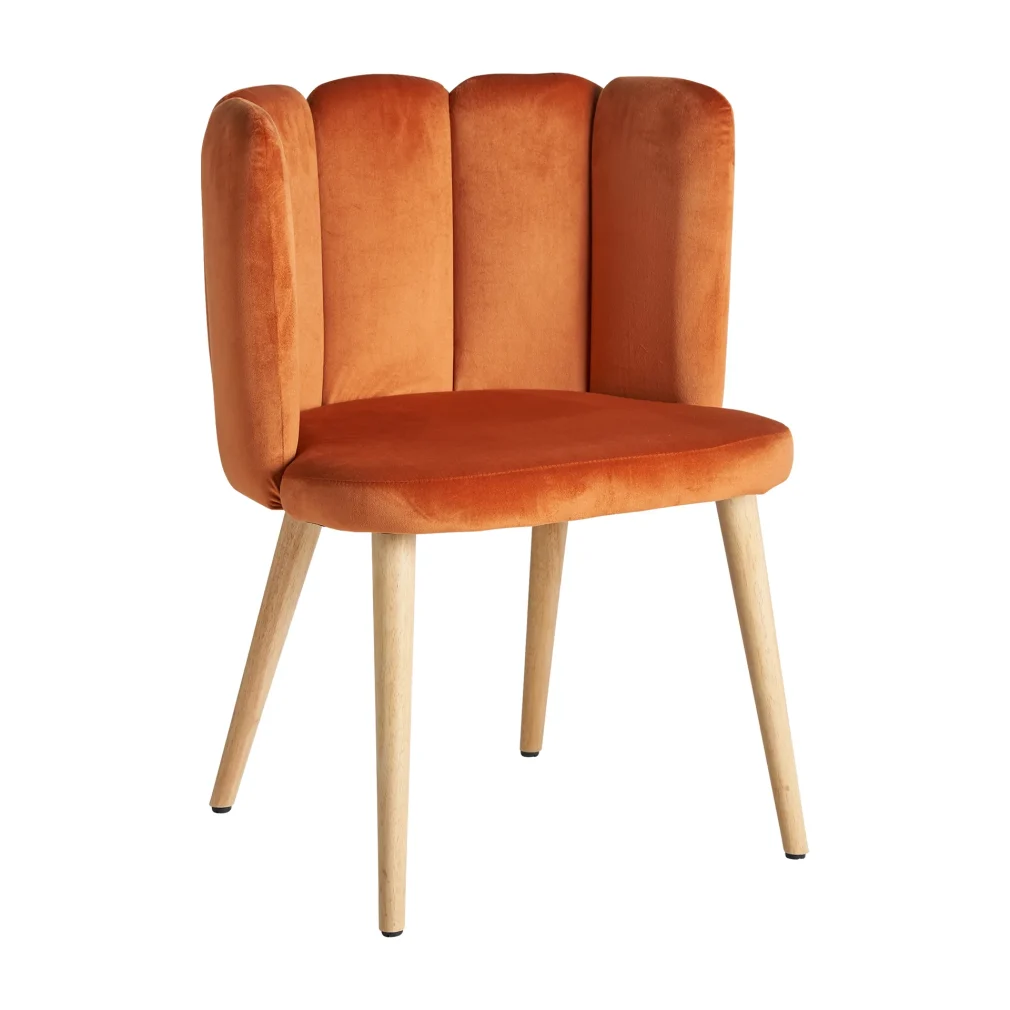 Silla vergne Terciopelo Art deco 55x52x74