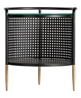Mesa auxiliar fussen Hierro Art deco 44x44x50