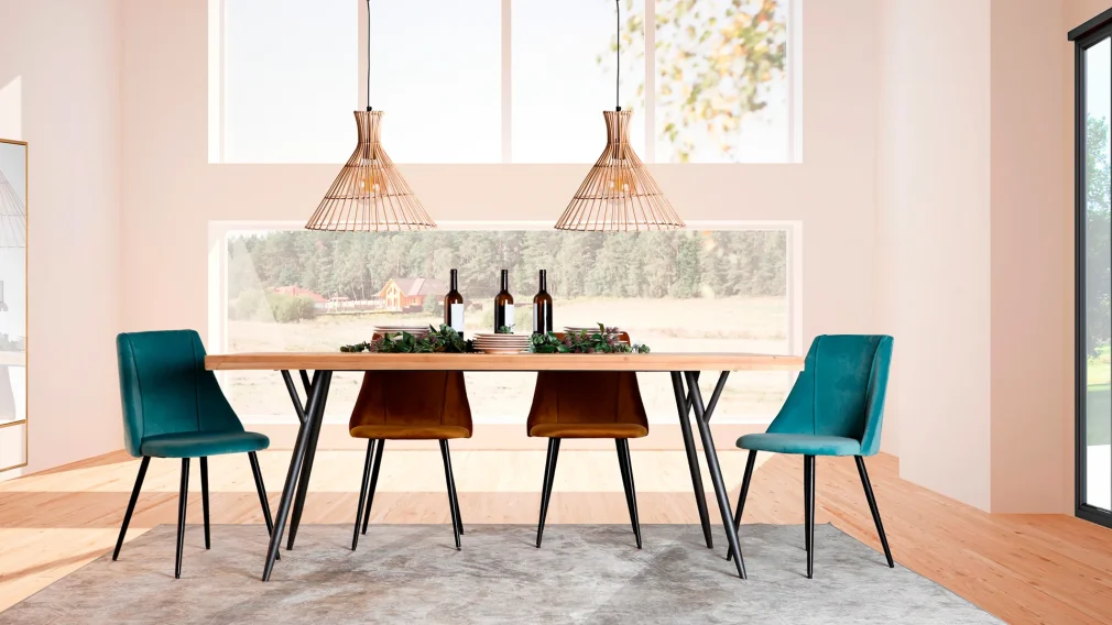 Mesa comedor longford Madera de abeto Industrial 200x90x77