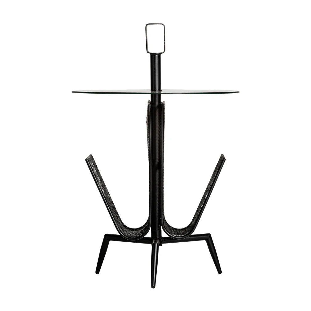 Mesa auxiliar fussen Hierro Art deco 45x45x69