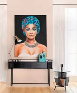Mesa auxiliar fussen Hierro Art deco 45x45x69
