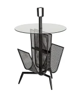 Mesa auxiliar fussen Hierro Art deco 45x45x69