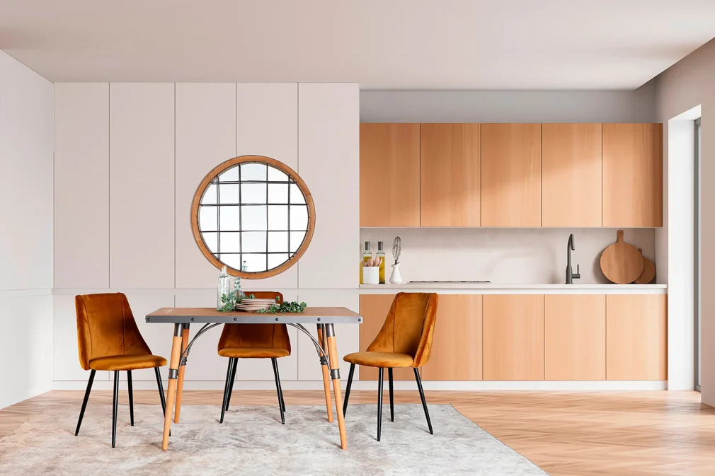 Mesa comedor longford Madera de abeto Industrial 120x81x76