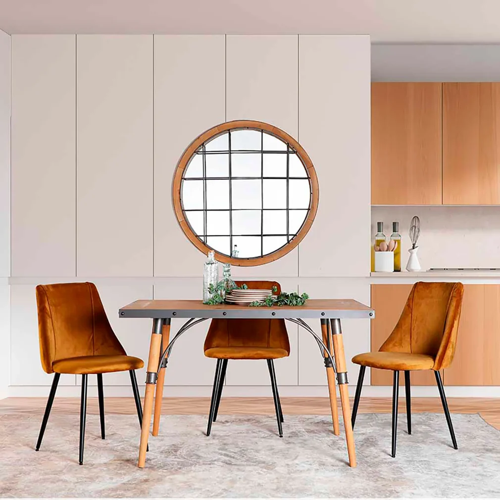 Mesa comedor longford Madera de abeto Industrial 120x81x76