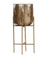 Macetero palmera lucerna Hierro Art deco 22x22x56