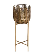 Macetero palmera lucerna Hierro Art deco 28x29x68
