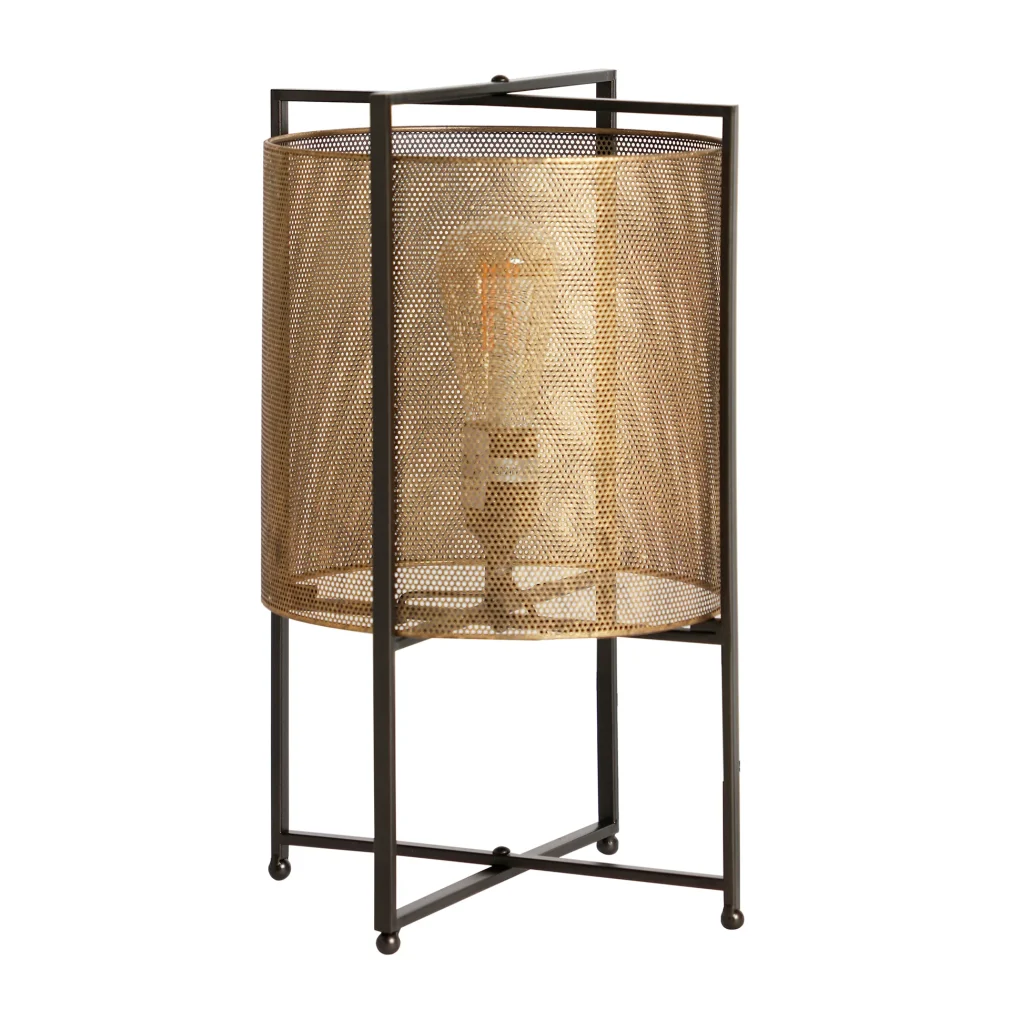 Lámpara de sobremesa Hierro Art deco 25x25x41