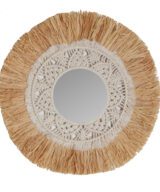 Espejo Rafia Étnico 45x1x45