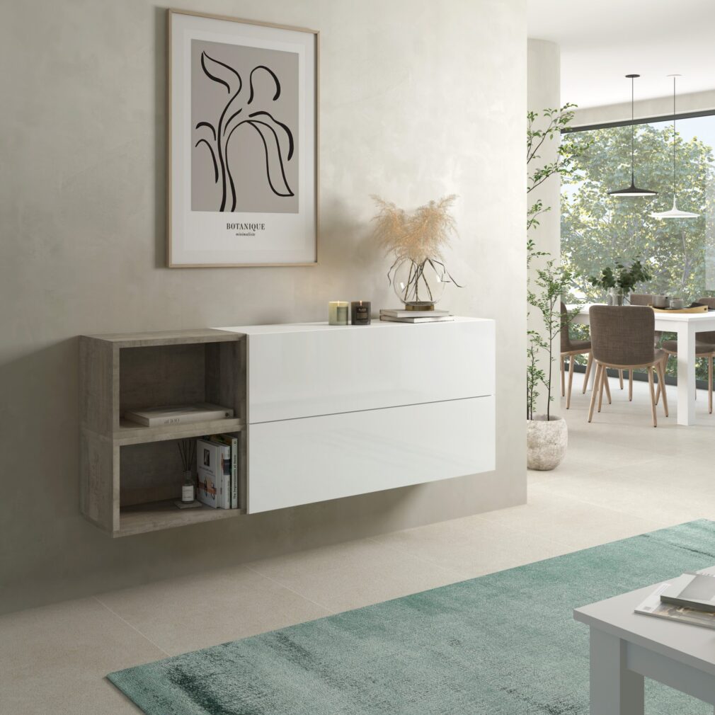 Mueble auxiliar BLOCK color BLANCO-ORGANIC