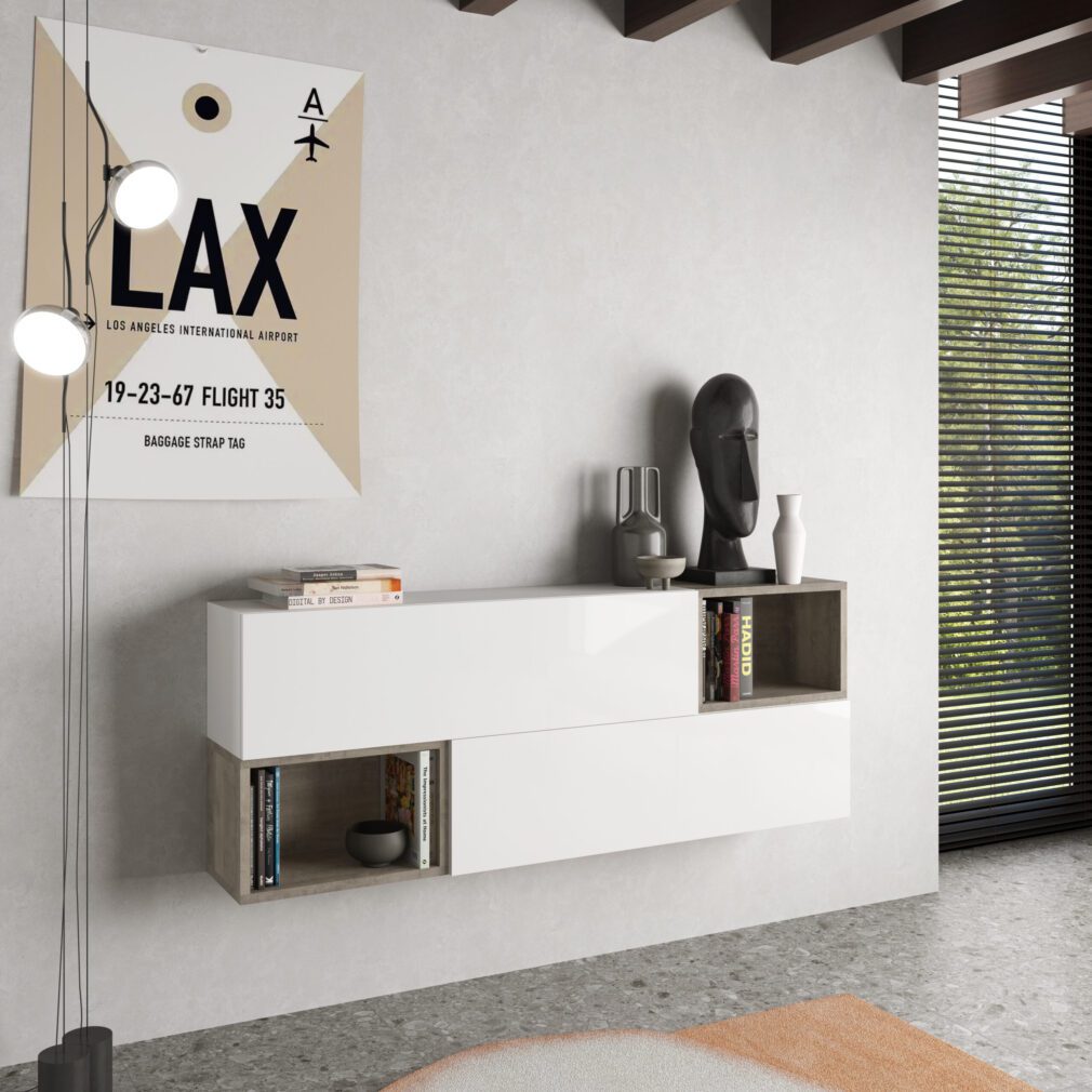 Mueble auxiliar BLOCK color BLANCO-ORGANIC