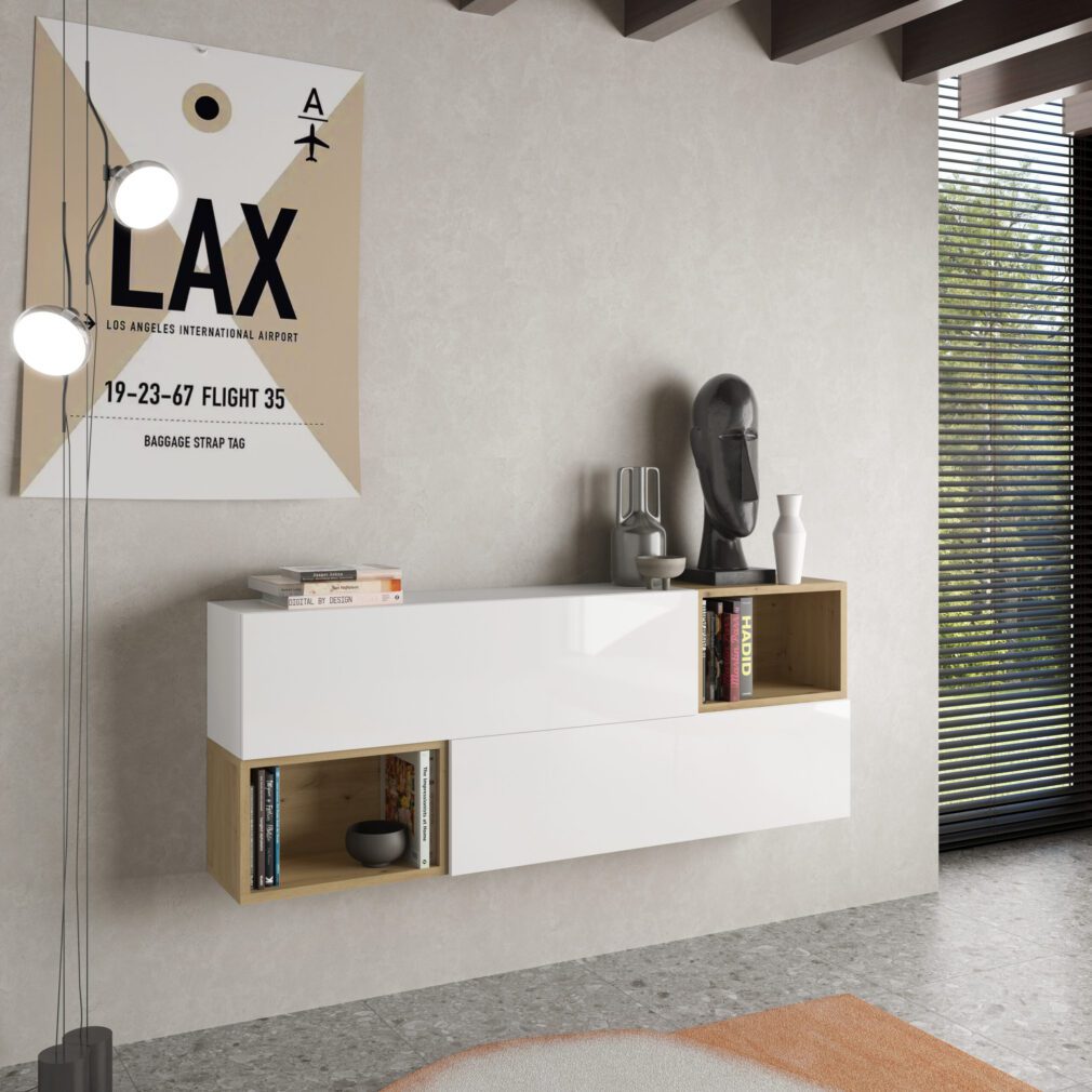 Mueble auxiliar BLOCK color BLANCO-ARTISAN